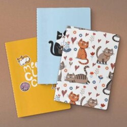 Kedi Serisi 3`lü Defter Seti - Yeşilay Yayınları
