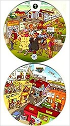 Kelime Çarkı - Kent Hayatı ve Yön-Yol Tarifi İngilizce, İspanyolca, Almanca, Fransızca, İtalyanca - 1
