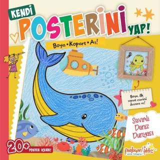 Kendi Posterini Yap! Boya Kopart As! Sevimli Deniz Dünyası - 1