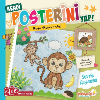 Kendi Posterini Yap! Boya Kopart As! Sevimli Hayvanlar - 1