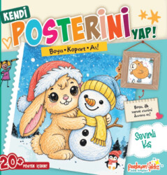 Kendi Posterini Yap! Boya Kopart As! Sevimli Kış - Parlayan Yıldız