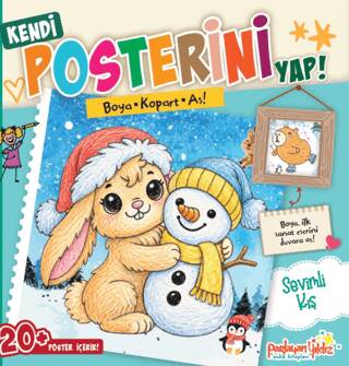 Kendi Posterini Yap! Boya Kopart As! Sevimli Kış - 1