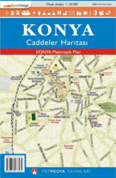 Kentmap Konya Caddeler Haritası - MepMedya Yayınları