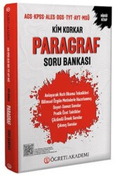 Kim Korkar Paragraf Soru Bankası AGS KPSS ALES DGS TYT AYT MSÜ - 1