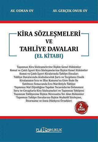 Kira Sözleşmeleri ve Tahliye Davaları - El Kitabı - 1