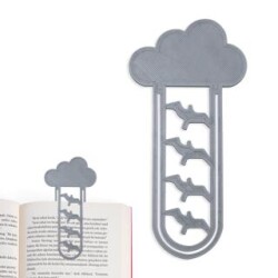 Kitap Ayracı Bulut Gri - Bcoverart