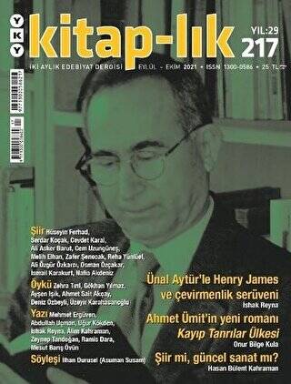 Kitap-lık Dergisi Sayı: 217 Eylül 2021 - 1