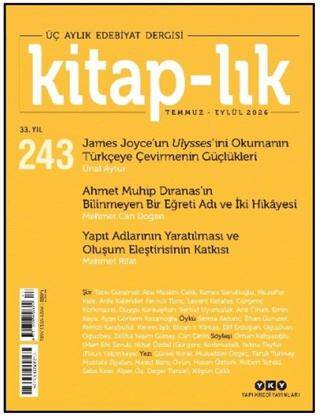 Kitap-lık Dergisi Sayı: 243 Temmuz - Eylül 2026 - 1