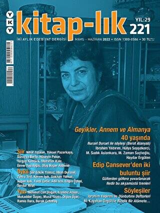 Kitap-lık Sayı: 221 - Mayıs - Haziran 2022 - 1
