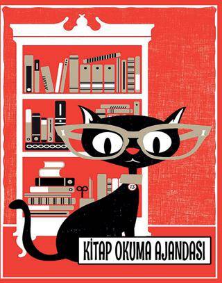 Kitap Okuma Ajandası - Gözlüklü Kedi - 1