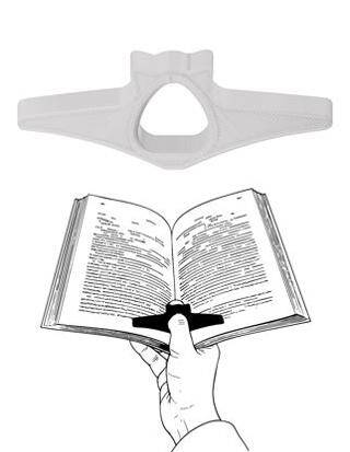 Kitap Okuma Yüzüğü Kedi Modelli - Beyaz - 1