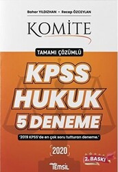 Komite KPSS Hukuk Tamamı Çözümlü 5 Deneme - 1