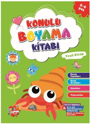 Konulu Boyama Serisi - Yeşil Kitap 5-6 Yaş - 1