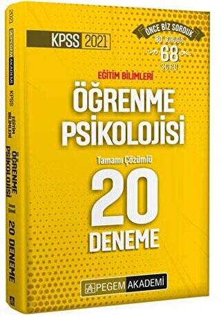 KPSS 2021 Eğitim Bilimleri Öğrenme Psikolojisi Tamamı Çözümlü Tamamı Çözümlü 20 Deneme - 1