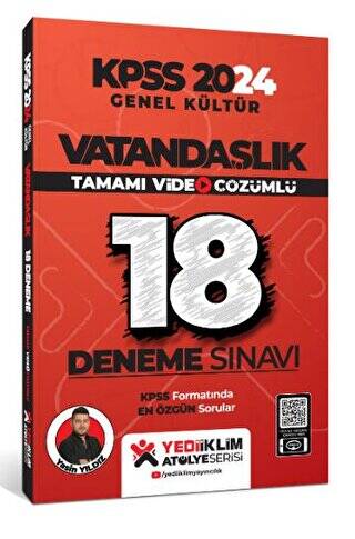 KPSS 2024 Genel Kültür Vatandaşlık Tamamı Video Çözümlü 18 Deneme - 1