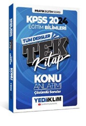 KPSS Pratik Eğitim Serisi Tüm Dersler Eğitim Bilimleri Tek Kitap Konu Anlatımı Soru İlaveli - Yediiklim Yayınları