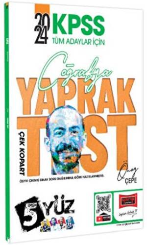 KPSS 5 Yüz Coğrafya Çek Kopart Yaprak Test - 1