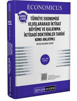 KPSS A Grubu Economicus Türkiye Ekonomisi, Uluslararası İktisat, Büyüme ve Kalkınma, İktisadi Doktrinler Tarihi Konu Anlatımı - 1