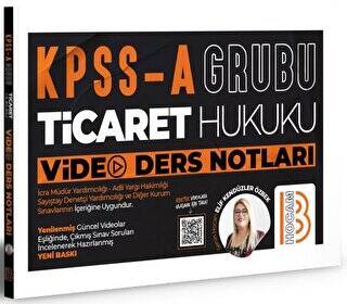 KPSS A Grubu Ticaret Hukuku Video Ders Notları - 1