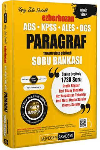KPSS ALES DGS Ezberbozan Paragraf Soru Bankası - 1