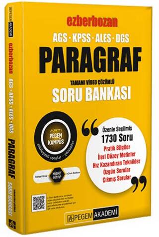 KPSS ALES DGS Ezberbozan Paragraf Soru Bankası - 1