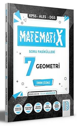 KPSS ALES DGS Matematix - 7 Matematik Geometri Soru Fasikülleri Çözümlü - 1