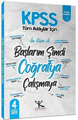 KPSS Başlarım Şimdi Coğrafya Çalışmaya Ders Notları - 1