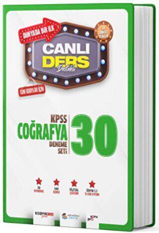 KPSS Coğrafya Canlı Ders Süper 30 Deneme Seti - 1