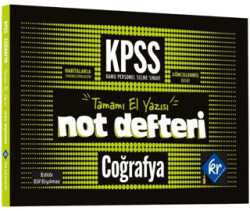 KPSS Coğrafya Konu Anlatımlı Not Defteri - KR Akademi Yayınları