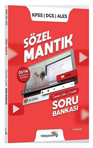 KPSS DGS ALES Sözel Mantık Soru Bankası Video Çözümlü Ali Özbek - 1