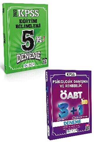 KPSS Eğitim Bilimleri 5 Deneme + ÖABT Psikolojik Danışma ve Rehberlik 3+1 Deneme - 1