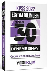 KPSS Eğitim Bilimleri Ölçme Değerlendirme Popüler 30 Deneme Çözümlü - 1
