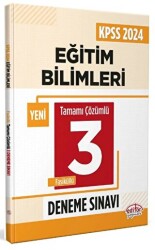 KPSS Eğitim Bilimleri Tamamı Çözümlü 3 Deneme Sınavı - 1