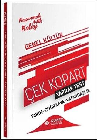 KPSS Genel Kültür Yaprak Test Çek Kopart - 1