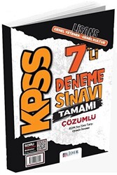 KPSS Genel Yetenek Genel Kültür 7 Deneme Dijital Çözümlü - 1