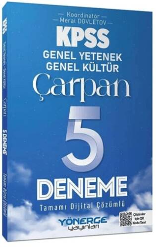 KPSS Genel Yetenek Genel Kültür Çarpan 5 Deneme Çözümlü - 1