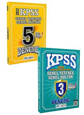 KPSS Genel Yetenek Genel Kültür Çözümlü 5 Deneme+ 3 Deneme - 1