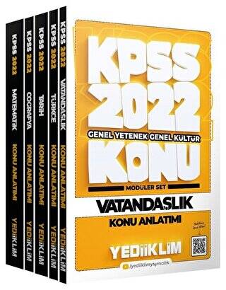 KPSS Genel Yetenek Genel Kültür Konu Anlatımlı Modüler Set - 1