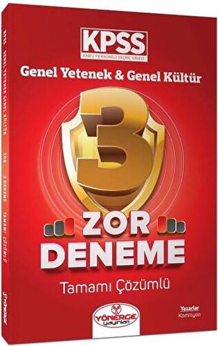 KPSS Genel Yetenek Genel Kültür Zor 3 Deneme Çözümlü - 1