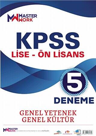 KPSS Lise - Ön Lisans - Genel Yetenek - Genel Kültür 5 Deneme Yayınları - 1