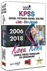 KPSS Lise Ön Lisans Genel Yetenek Genel Kültür Konu Konu 2006 2018 Çıkmış Sınav Soruları ve Çözümleri - 1