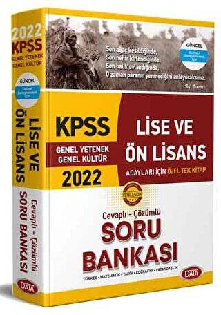 KPSS Lise ve Ön Lisans Cevaplı - Çözümlü Soru Bankası 2022 - 1