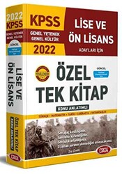 KPSS Lise ve Ön Lisans Tek Kitap 2022 - 1