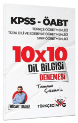 KPSS ÖABT Türkçe-Türk Dili Edebiyatı-Sınıf Öğretmenliği Dil Bilgisi 10x10 Deneme - 1