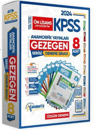 KPSS Ön Lisans GY-GK GEZEGEN Serisi 8li Deneme Paketi Kurumsal Türkiye Geneli Dijital Çözümlü Anamorfik Yayınları - 1