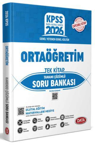 KPSS Ortaöğretim Lise Tek Kitap Karekod Çözümlü Soru Bankası - 1