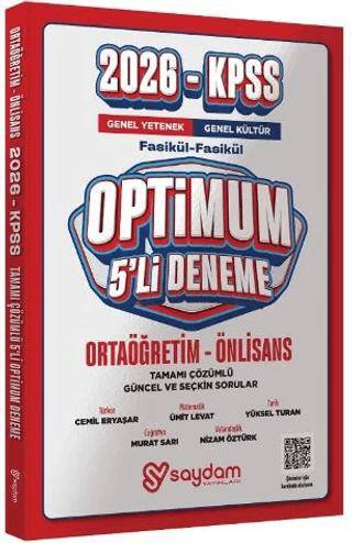 KPSS Ortaöğretim Önlisans Genel Yetenek Genel Kültür 5`li Çözümlü Deneme Seti - 1