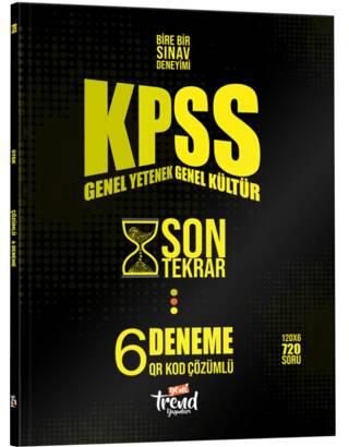 KPSS Son Tekrar QR Çözümlü 6 Deneme - 1