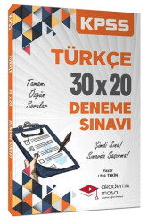 KPSS Türkçe 30x20 Deneme - 1