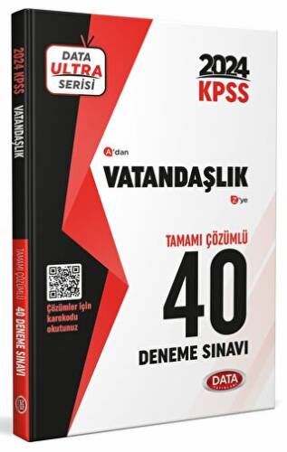 2024 KPSS Ultra Serisi Vatandaşlık 40 Deneme Sınavı - 1